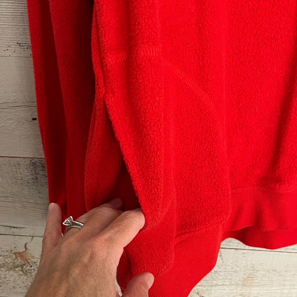 Aerie Red and Multicolor Quarter Zip Up Sweater - Picture 4 of 4